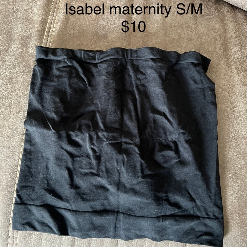 Maternity belly band in black